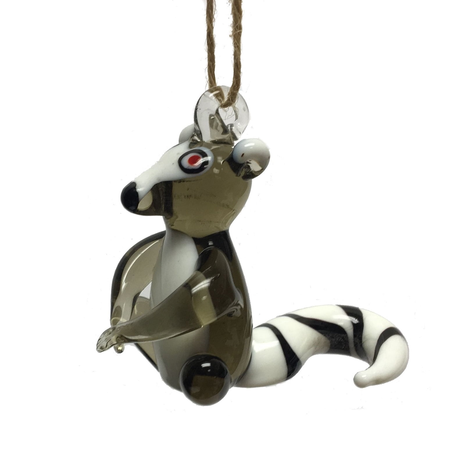 Ring Tailed Lemur Glass Christmas Tree Ornament Animal Wildlife ... - Lemur Cage Decoration With Glass