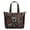 Black-17, variant on Symmetrical Nordic Style Travel Tote, Large Capacity Lightweight Bag with Secure Zipper, Artistic for Women Travelers