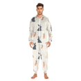 thumbnail image 3 of FORMRS Onesies Pajama for Adults Unisex Hoodie Winter Jumpsuit One Piece Sleepwear, Sizes S-2XL, Bunnies and Carrots, 3 of 7