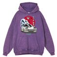 thumbnail image 4 of Sudadera con capucha de algodón 100 % extragrande para hombre, estilo vintage, desgastado, lavado, Think Like A Proton, Stay Positive, divertida, ciencia, 4 of 4