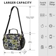 thumbnail image 4 of FORMRS Student Insulated Lunch Bag with Shoulder Strap Reusable Cooler Box for School, Green Floral, 4 of 9