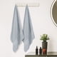 thumbnail image 4 of Toallas de baño de algodón sólido REGALWOVEN, juego de toallas texturizadas de secado rápido para baño, gris 28' x 56', 4 of 7