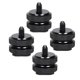 thumbnail image 1 of Adaptador de tornillo para trípode de 4 piezas de 1/4 de pulgada a 20, zapata de flash para cámaras Canon, Nikon y DSLR., 1 of 5