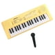 thumbnail image 2 of Teclado Electrónico Hugo Juguete Musical para Niños con Micrófono Portátil 37 Teclas Amarillo, 2 of 9