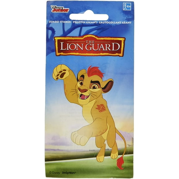Lion Guard Disney Junior TV Series King Kids Birthday Party Favor Jumbo Sticker
