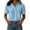 103Light Blue258, variant on WERYOUNG Women's Blouses Lightweight Summer Layered Pleated Blouse Short Sleeves Button Down Collar Shirts Trendy Top S