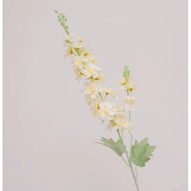 6 flores artificiales de espuela de caballero, jacinto de espuela de caballero bifurcado y flocado, decoración for el hogar, accesorios for fotografía de bodas, flores artificiales