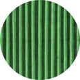 thumbnail image 1 of Ahgly Company Indoor Round Abstract Emerald Green Modern Area Rugs, 8' Round, 1 of 4
