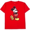 Boys Disney Standing Classic Mickey Mouse Pixel Graphic Tee