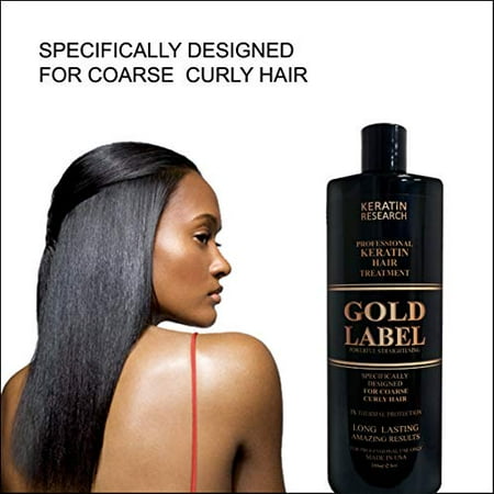 Gold Label Professional Results Brazilian Keratin Blowout Hair