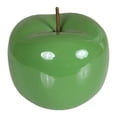 thumbnail image 1 of Figura decorativa sencilla y coleccionable con forma de manzana para mesa o escritorio. Verde grande, 1 of 9