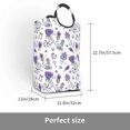 Honeii Lavender Bicycle Print Laundry Hamper Collapsible Laundry