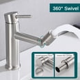 thumbnail image 2 of Cerypsa Brushed Nickle Bathroom Faucet 2 Modes with 360° Rotating Sprayer Aerator, 2 of 6