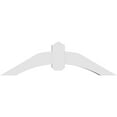thumbnail image 4 of 36"W x 10 1/2"H x 4"D x 4"F, 7/12 Pitch, Archdale Architectural Grade PVC Gable Bracket, 4 of 8