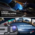 thumbnail image 4 of Pantalla táctil Mirror Dash Cam Hudic de 10 pulgadas con sensor G y bucle, 4 of 8