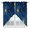 Blue, Yellow, variant on Swag Valance Curtains for Windows, Navy Blue Yellow Star Light Filtering Kitchen Curtains with Rod Pocket, Starry Sky Vintage Decorative Window Treatment Valances for Living Room, 36x45 - 2 PCS