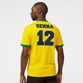 thumbnail image 4 of Ayrton Senna F1 Fanwear Mens Sports Yellow T-Shirt, 4 of 6