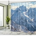 thumbnail image 5 of Ambesonne Nature Shower Curtain, Wild Untrodden Nature, 69"Wx75"L, White and Blue, 5 of 5