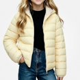 thumbnail image 2 of WAVSUF Girls Hooded Puffer, Zip Up Soft Comfort Loose Fit Winter Warm Casual Coat 3, 2 of 8
