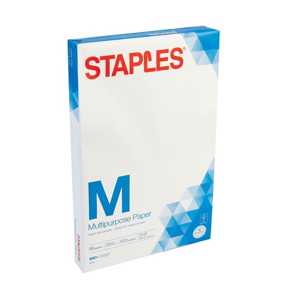 Paper Staples 562788, multiusos, 11 x 17, 75 g/m², 96 puntos de brillo