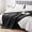 Black, variant on Ameha Sherpa Fleece Bed Blanket Soft Thick & Cozy Warm Reversible Lightweight Grey Queen (90 × 90)