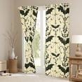 thumbnail image 3 of Manfei Cartoon Gothic Bat Curtains Pack of 2 (42x84 Each), Bohemian Damask Flower Curtains Blackout, Teens Kids Child Bedroom Curtains, Curtains and Drapes Bedroom Decor, 3 of 6