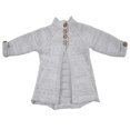 thumbnail image 3 of Girls Clothing Girls Clothing Set Toddler Kids Baby Girls Outfit Clothes Button Knitted Sweater Cardigan Coat Tops, 3 of 5