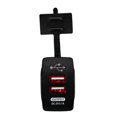 thumbnail image 1 of Cargador de coche USB dual de 12-24 V 5 V 3.1A Cargador de teléfono móvil universal para automóvil Reemplazo para motocicleta de automóvil Coche eléctrico Barco Kearding DZ4575-02B, 1 of 2