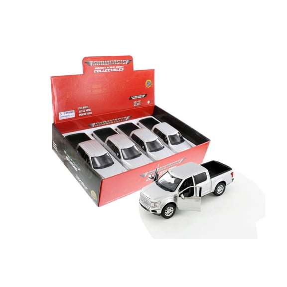 2019 Ford F-150 Limited Crew Cab Pickup Truck, Silver - Showcasts 71364D - 1/27 Scale Diecast Model Car