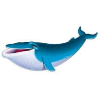 Party Central Club Pack of 12 Blue and White Smiling Whale Cut Out Party Wall Decors 44"