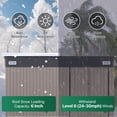 thumbnail image 3 of Clouddwell 12ft x 8ft Heavy-Duty Metal Storage Shed with 3 Doors, Lockable Lean-To Design, Weatherproof for Garden & Tools (Brown), 3 of 9