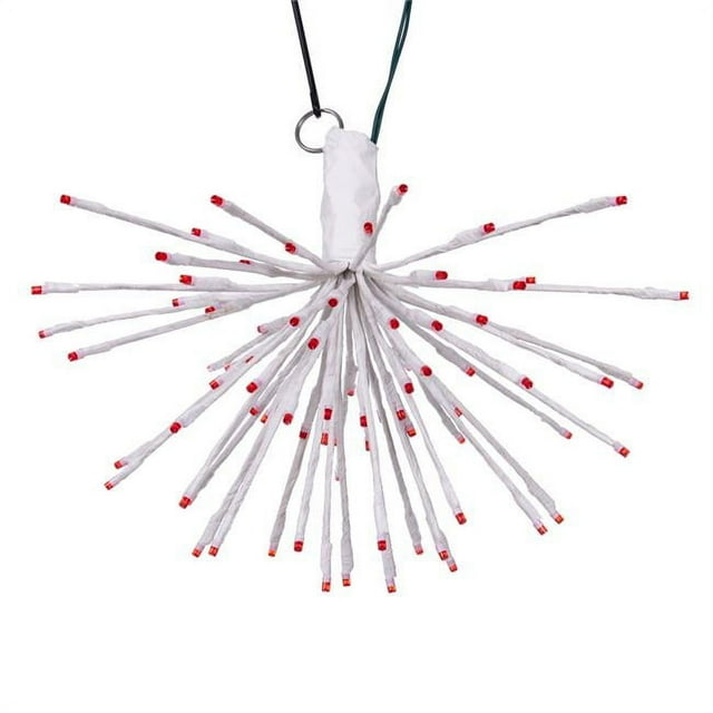 Vickerman X21W083 16 x 14 in. 80 Starburst LED Wide Angle Light, White & Red
