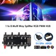 thumbnail image 3 of Likrtyny Ventilador ARGB 5 V/3 Pines PWM HUB Divisor 1 A 8 Puertos para Placa Base PC (SATA), 3 of 9