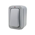 thumbnail image 2 of Interruptor de botón a prueba de agua, pulsador IP66, abridor de puerta de garaje a prueba de agua con luz indicadora, reiniciable para uso en exterio Estilo B, 2 of 8