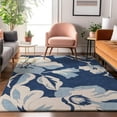 thumbnail image 4 of Dalyn Rugs Premium Machine Washable Mayfield AMF857 Navy 5' x 7'6" Rug, 4 of 7