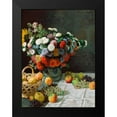 thumbnail image 2 of Monet, Claude 15x18 Black Modern Framed Museum Art Print Titled - Still life with flowers and fruit, 2 of 5