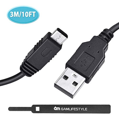 6amlifestyle Usb Charger Cable For Nintendo Wii U Gamepad Controller 10 Feet Long Usb Power Charging Cord Walmart Com Walmart Com