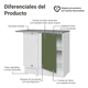 thumbnail image 3 of Gabinete Bajo De Esquina Cocina Madesa Vik 94cm MV, 3 of 4