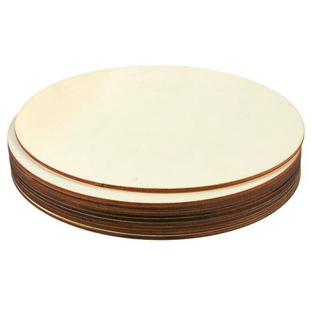 Unfinished Wood Circle 10 Pack Round