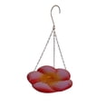 thumbnail image 3 of Comedero para pájaros, cuenco de agua, bandeja de alimentación, fácil de limpiar, forma de flor, baño colgante para pájaros con gancho de metal para Rojo Amarillo, 3 of 8