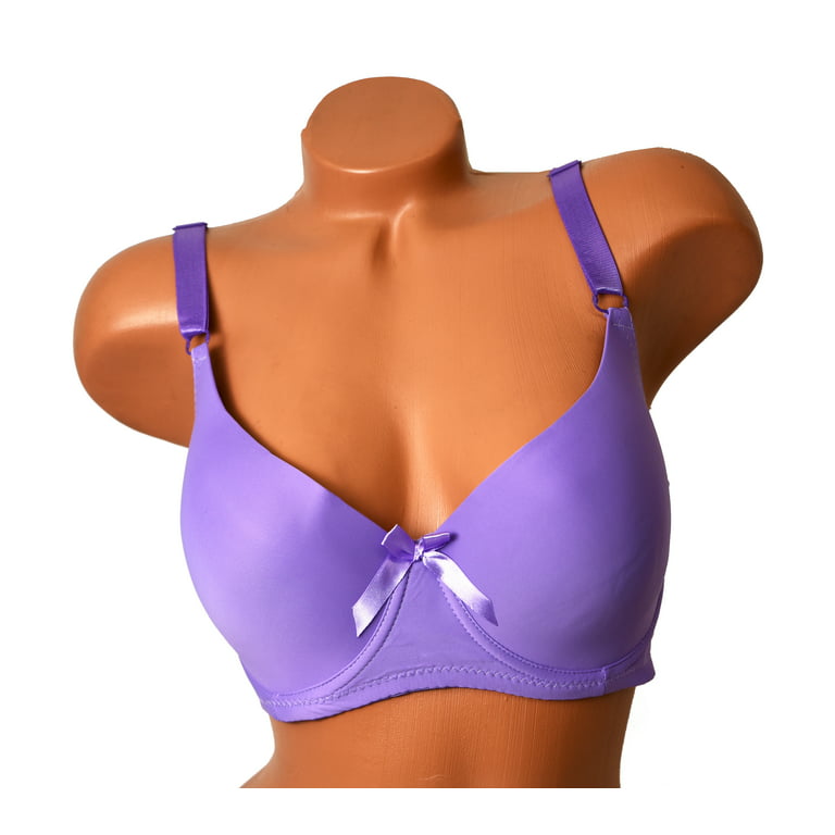 Women Bras 6 Pack of T-shirt Bra B Cup C Cup D Cup DD Cup DDD Cup 42DD  (8222) 