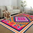 thumbnail image 4 of 1PC Geometric Pattern Area Rug Local Rug, Lightweight Washable Easy-to-Clean Carpet Mat Festival Gift, Suitable for Living Room, Bedroom, Dining Room, Office, Balcony, Room Accessories, 4 of 10