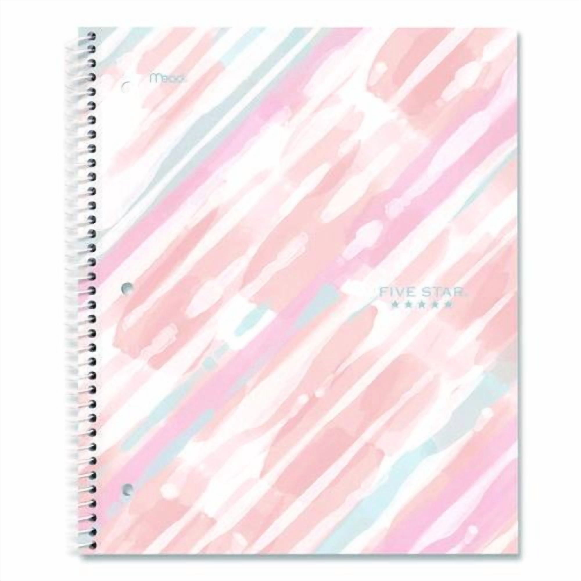 Brushy Moves Spiral Notebook, 1-Subject, Medium/College Rule, Assorted Cover Colors, (80) 11 x 8.5 S | Bundle of 10
