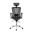 thumbnail image 5 of Techni Mobili High Back Executive Mesh Office Chair with Arms, Headrest and Lumbar Support , Black, 5 of 8