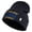 Navy, variant on US Air Force Veteran with Flag Logo Embroidered 12 Inch Solid Knit Cuff Long Beanie Made in USA - Black OSFM