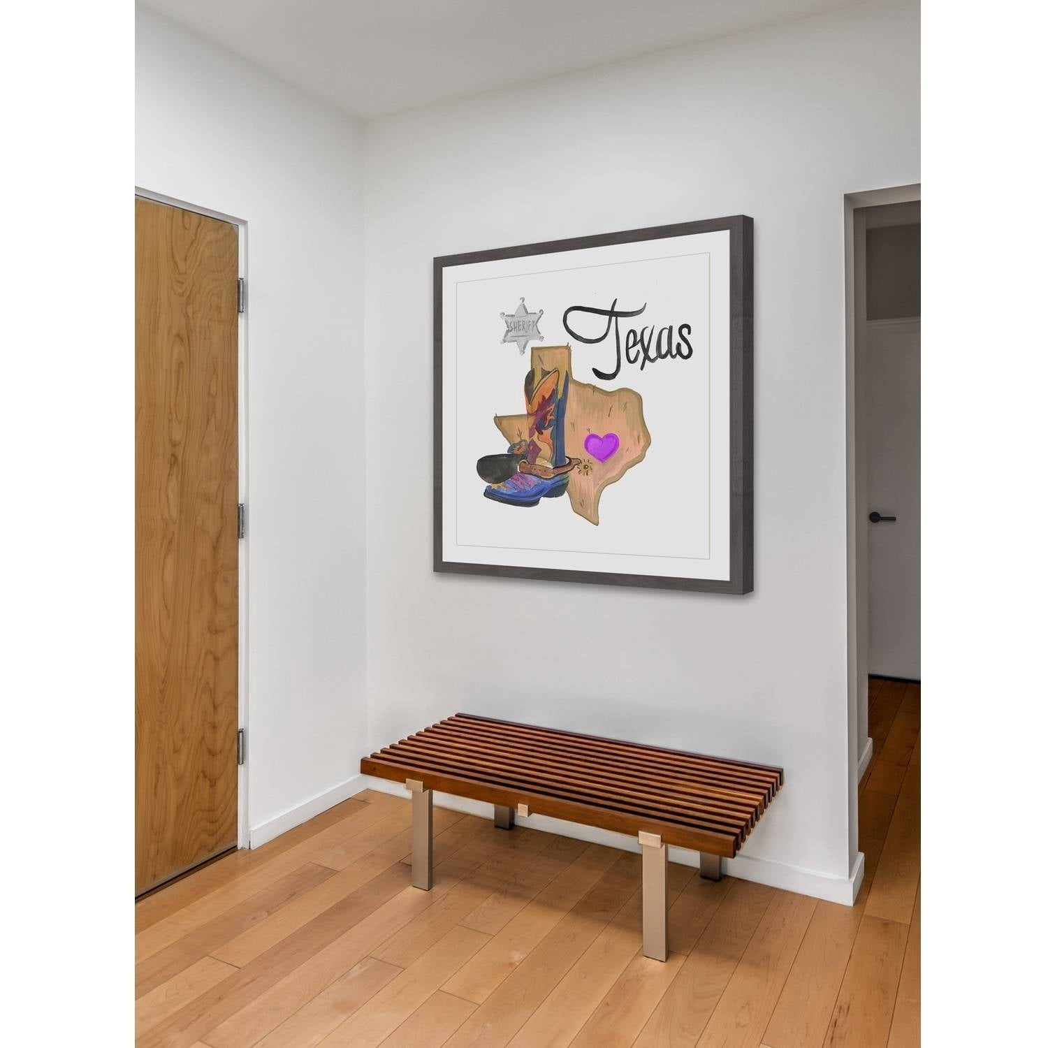 "Sheriff Is Home" Framed Painting Print