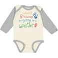 thumbnail image 3 of Inktastic Future Wrestler Wrestling Boys Long Sleeve Baby Bodysuit, 3 of 5