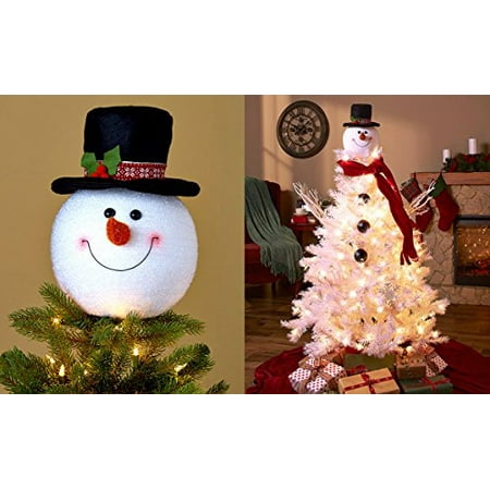 Frosty Snowman Top Hat Christmas Tree Topper Decor Holiday Winter Frosty Snowman Top Hat Christmas Tree Topper Decor Holiday Winter Wonderland Decoration - Walmart.com - Frosty Snowman Top Hat Christmas Tree Topper Decor Holiday Winter
