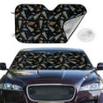 thumbnail image 2 of Kdxio Space Rocket Print Windshield Sun Shade,UV Rays and Sun Heat Protection,Sunshade for Car Windshield,Car Shade Front Windshield -, 2 of 6