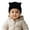 Black, variant on Cute Embroidered Cat Knit Hat for Kids, Warm Winter Beanie with Soft Yarn Ear Flaps, Sequin Cat Ears Design, 3-8 Years, Outdoor Snow Ski Skull Cap
